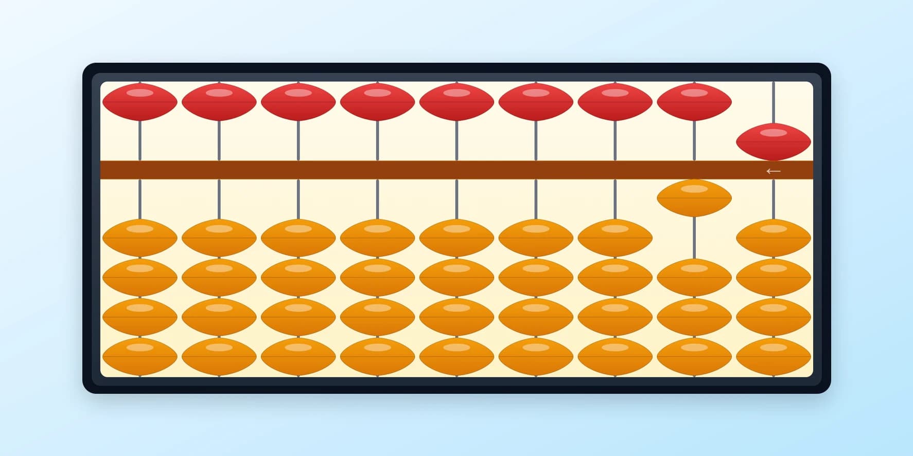 Child learning mental arithmetic and school mathematics using different methods